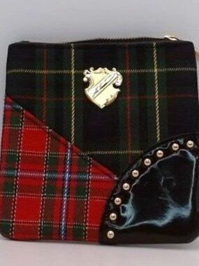 MAC Cosmetics - Plaid Makeup Bag / Coin Purse, BRAND NEW